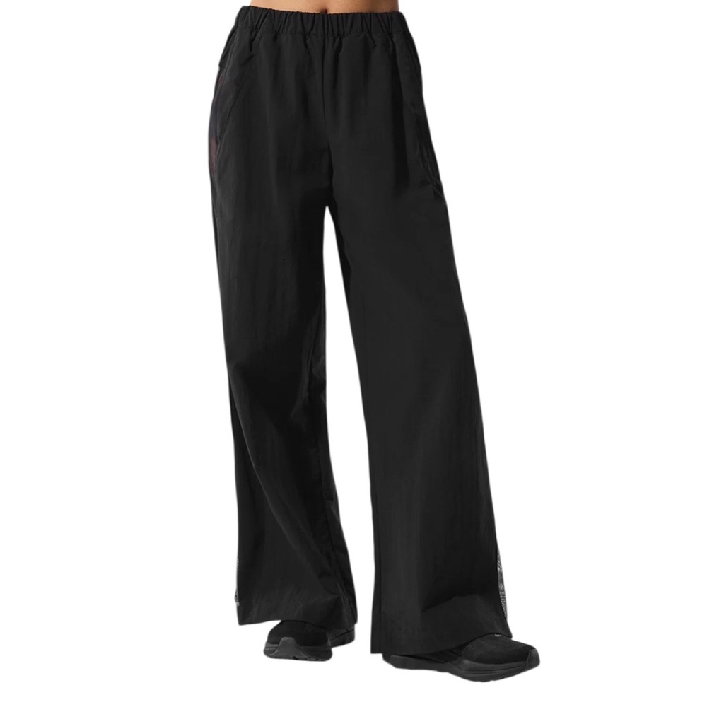 Alo Yoga High-Waist Origin Wide Leg Track Pant Black XS